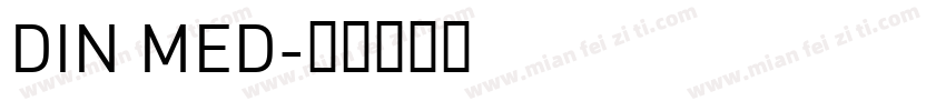 DIN MED字体转换